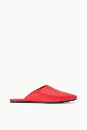 STAUD Mules & Flats<ABBY SLIPPER RED ROSE