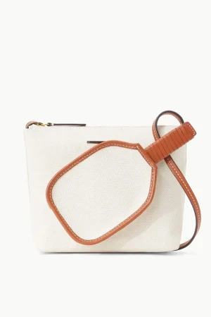 STAUD STAUD Court<ACE CROSSBODY BAG  NATURAL TAN