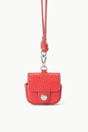 STAUD Small Leather Goods | Necklaces<AIRPOD PRO CASE RED ROSE