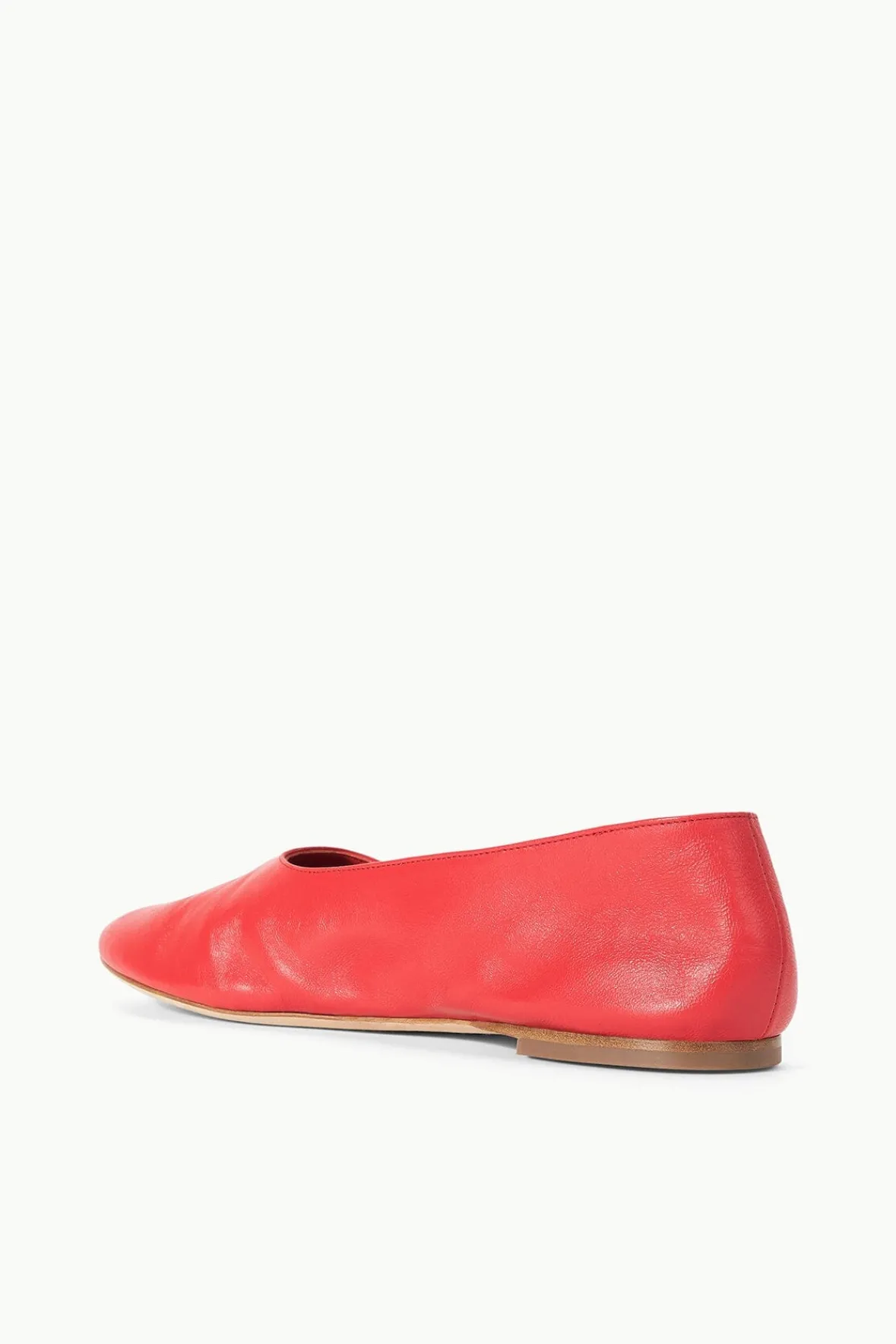 STAUD Mules & Flats | Spring Slides<ALBA BALLET FLAT RED ROSE