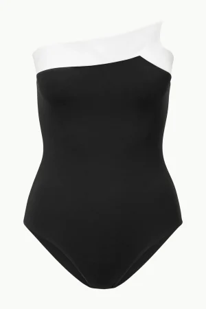 STAUD One Pieces<ALEXANDRA ONE PIECE BLACK WHITE