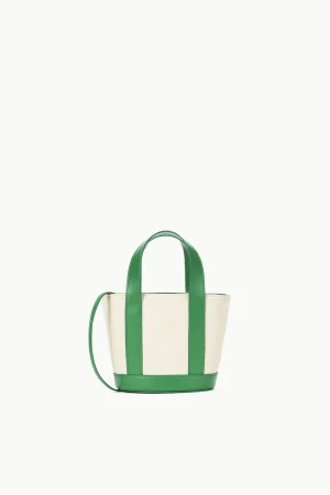 STAUD Allora | Totes<ALLORA MICRO TOTE  CREAM LEAF