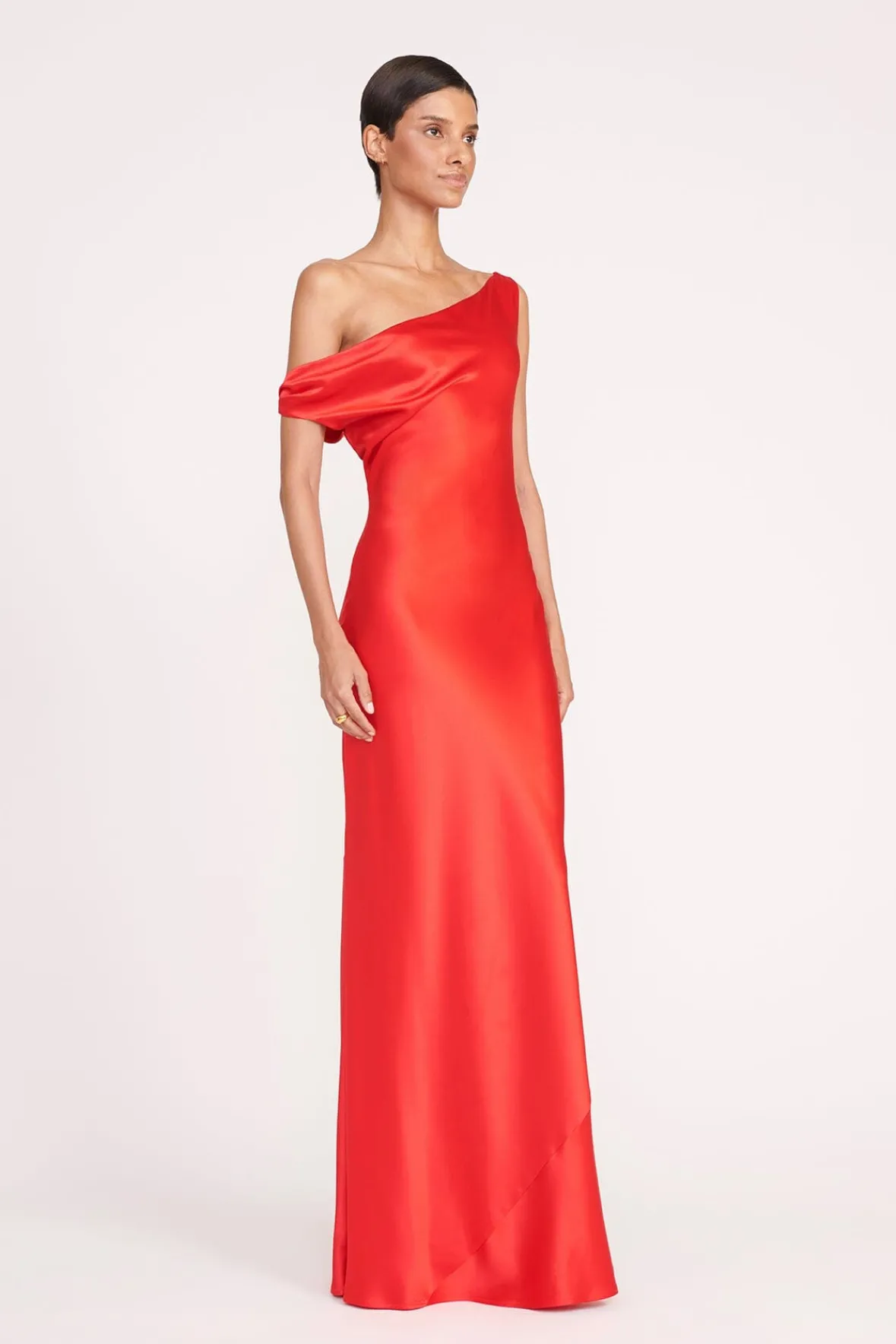 STAUD Dresses<ASHANTI DRESS RED ROSE