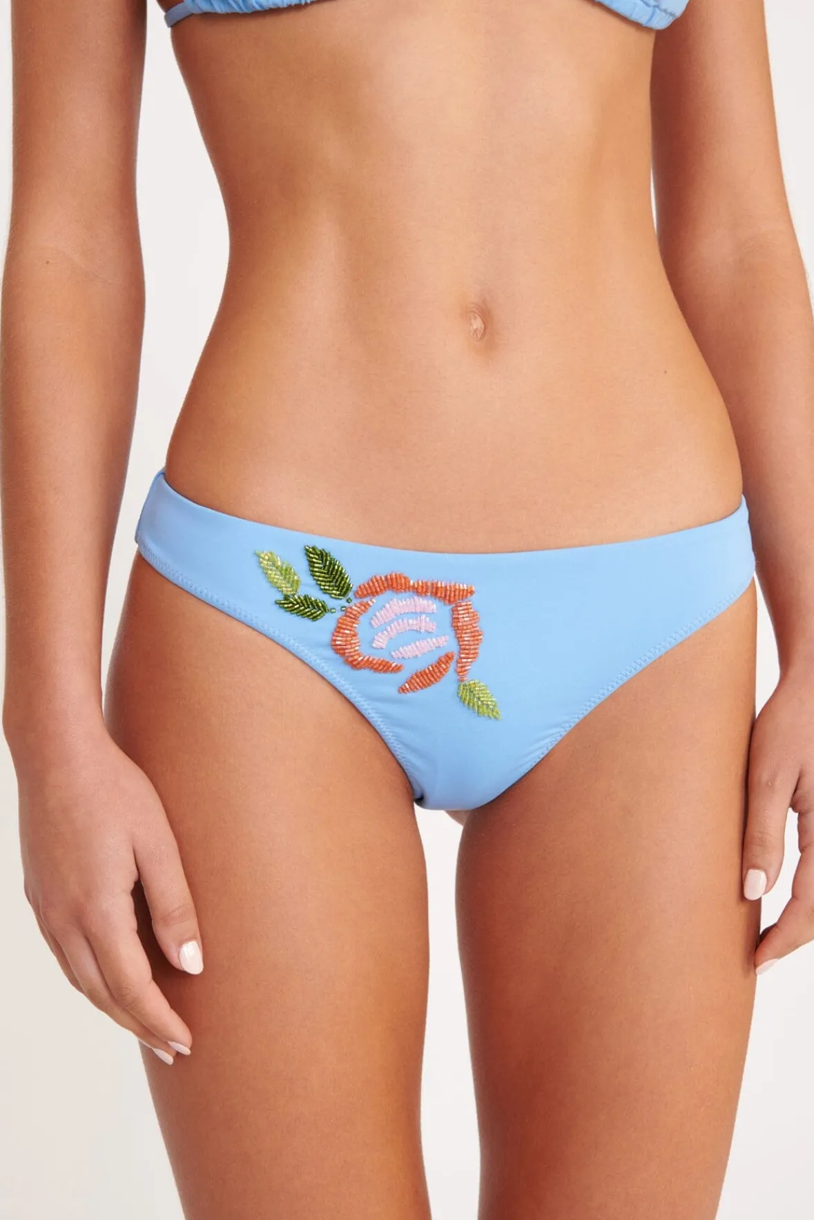 STAUD Bikinis<BAY BIKINI BOTTOM DIAMOND ROSE