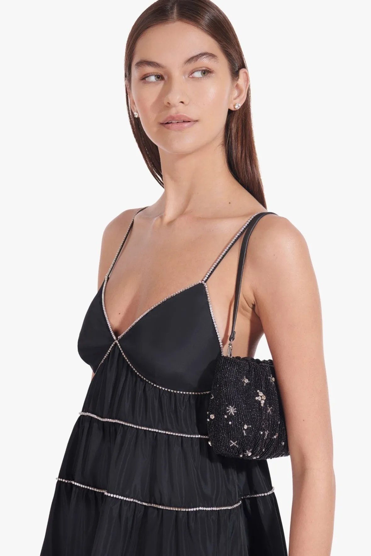 STAUD Clutches | Beaded<BEADED BEAN BAG STARRY NIGHT