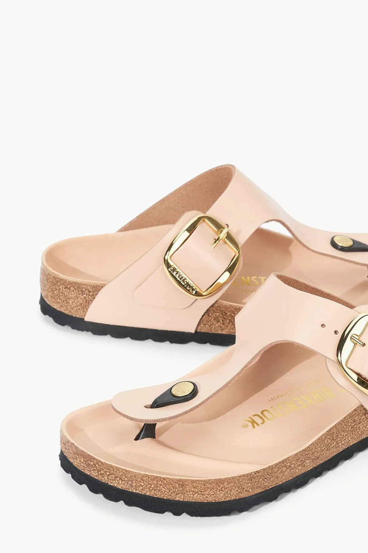STAUD Sandals | Spring Slides<BIRKENSTOCK GIZEH BIG BUCKLE SANDAL HIGH SHINE NEW BEIGE