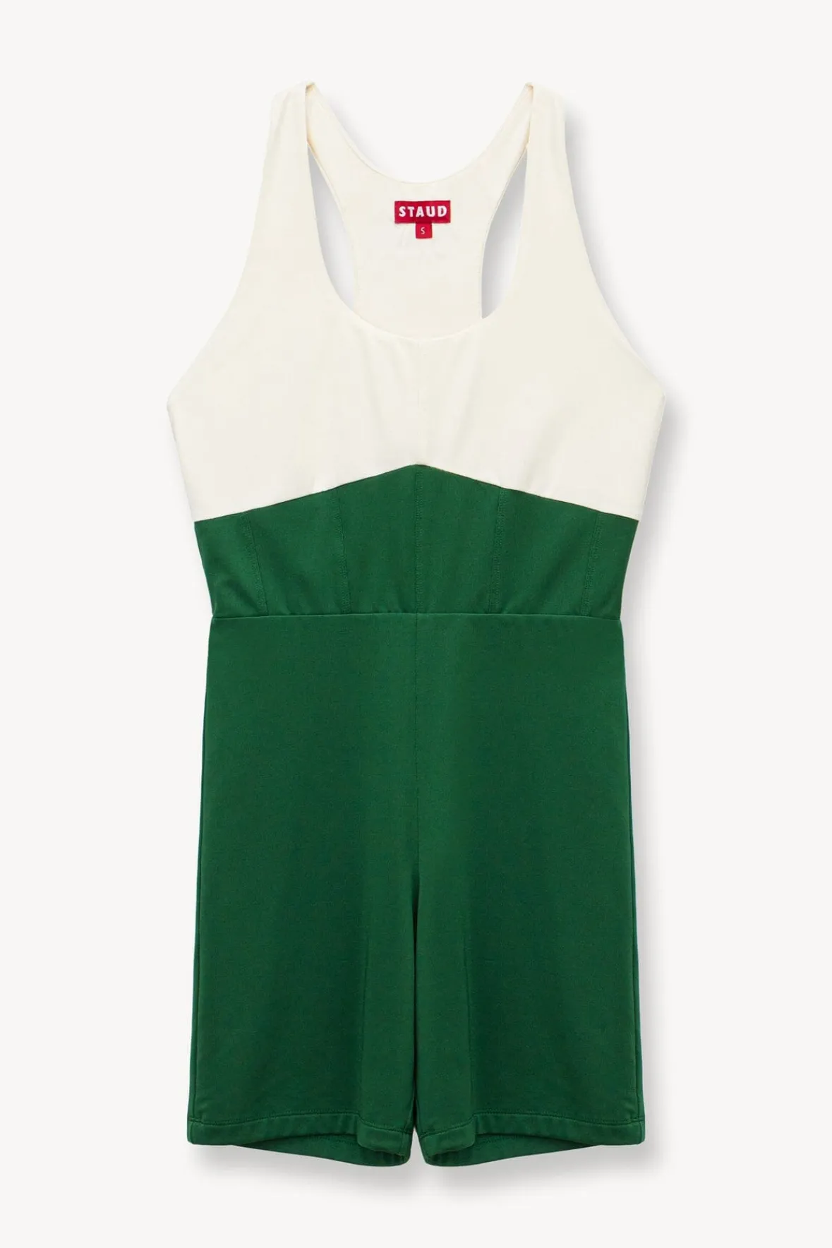STAUD STAUD Court<BOUNCE SHORT UNITARD COURT GREEN IVORY