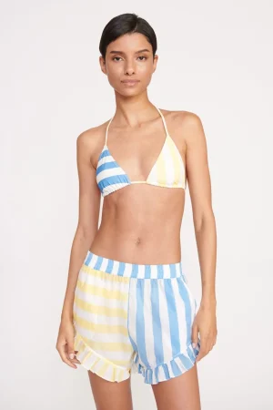 STAUD Cover-Ups<BOYANA SHORT BUTTERCUP SEASHORE STRIPE