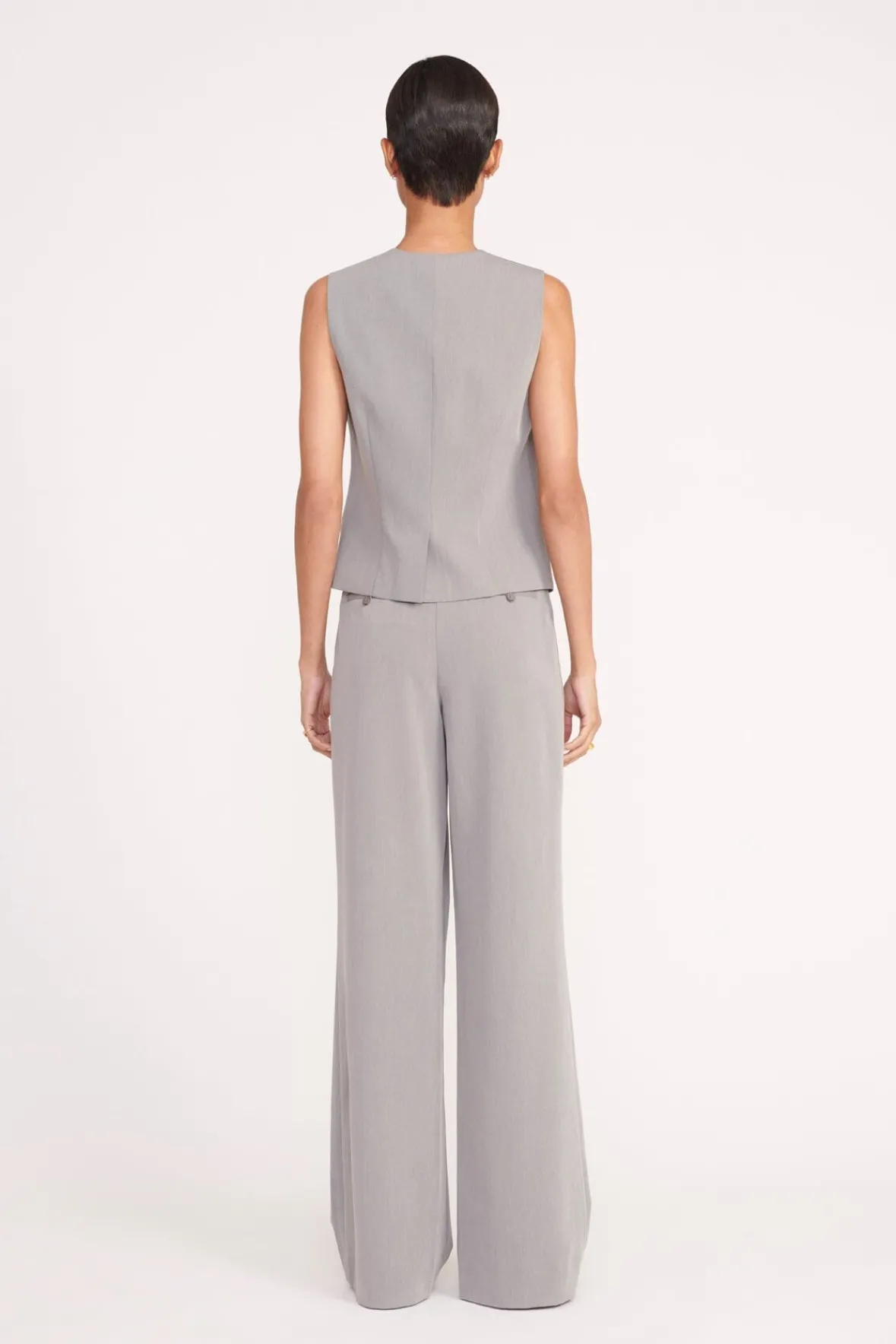 STAUD Best Sellers | Essentials<BRETT VEST HEATHER GREY