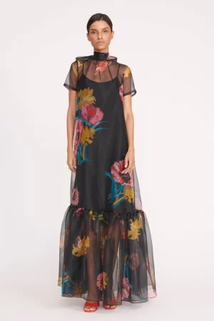 STAUD Best Sellers | Dresses<CALLUNA DRESS  FIRST BLOOM NIGHT