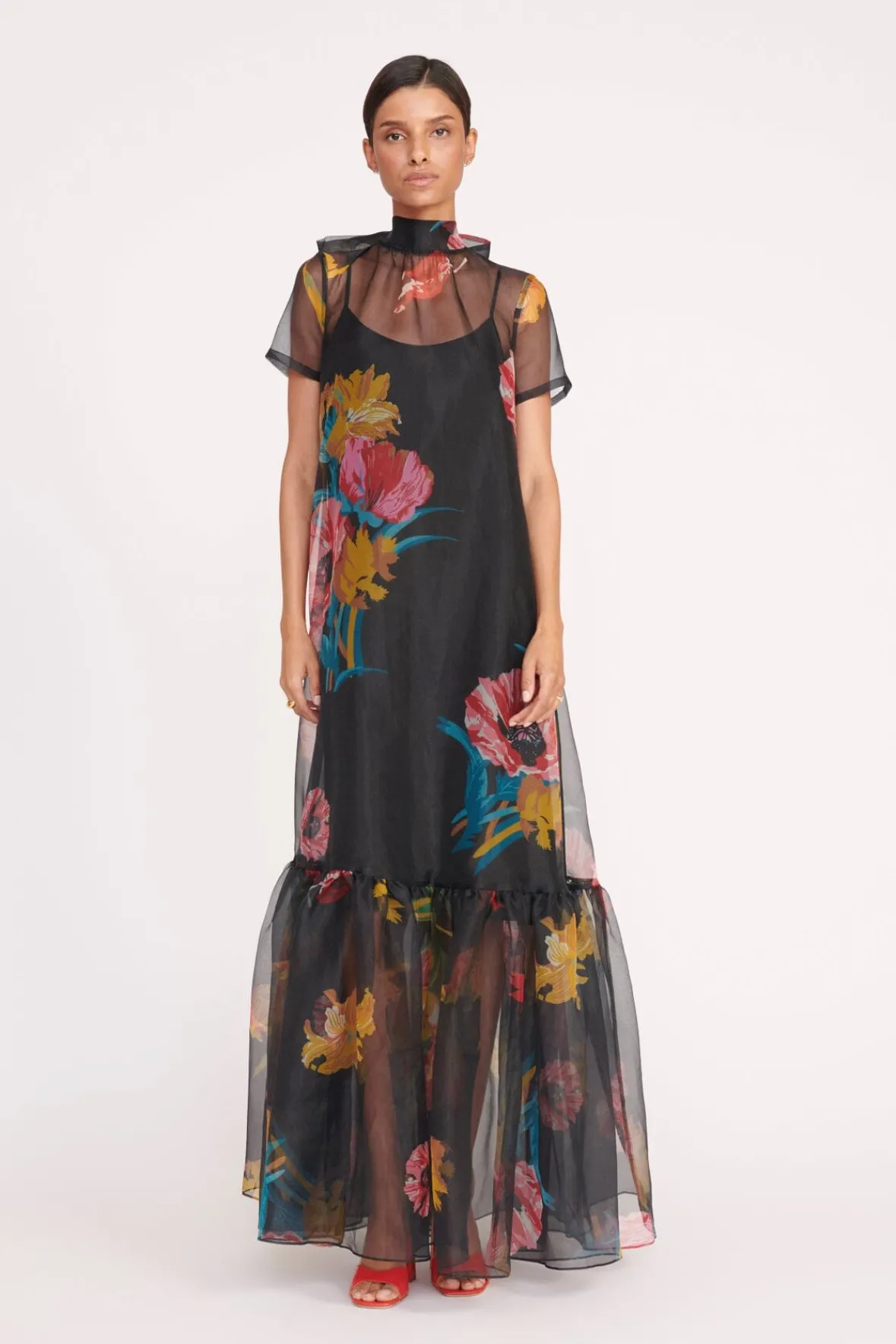 STAUD Best Sellers | Dresses<CALLUNA DRESS FIRST BLOOM NIGHT