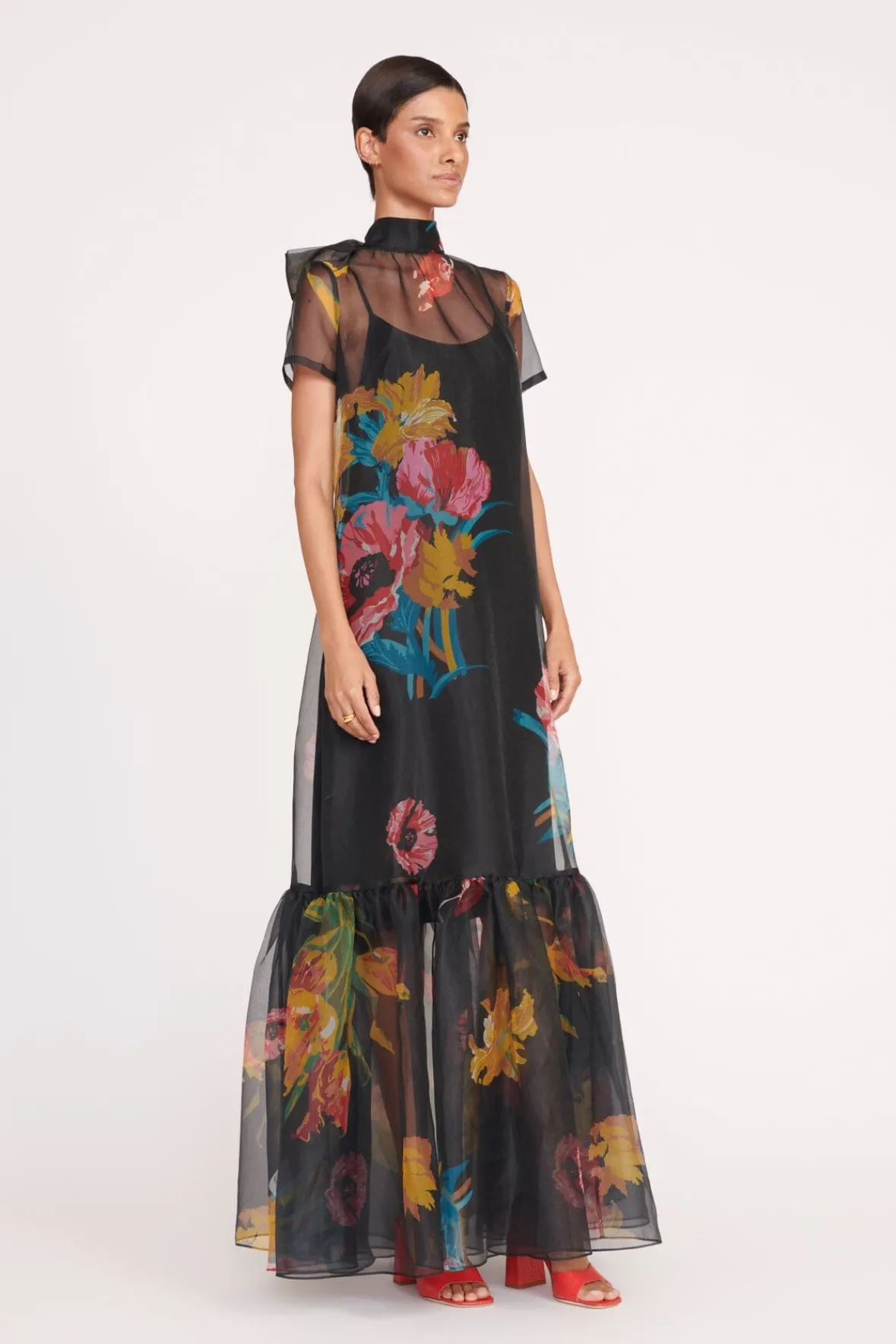 STAUD Best Sellers | Dresses<CALLUNA DRESS FIRST BLOOM NIGHT