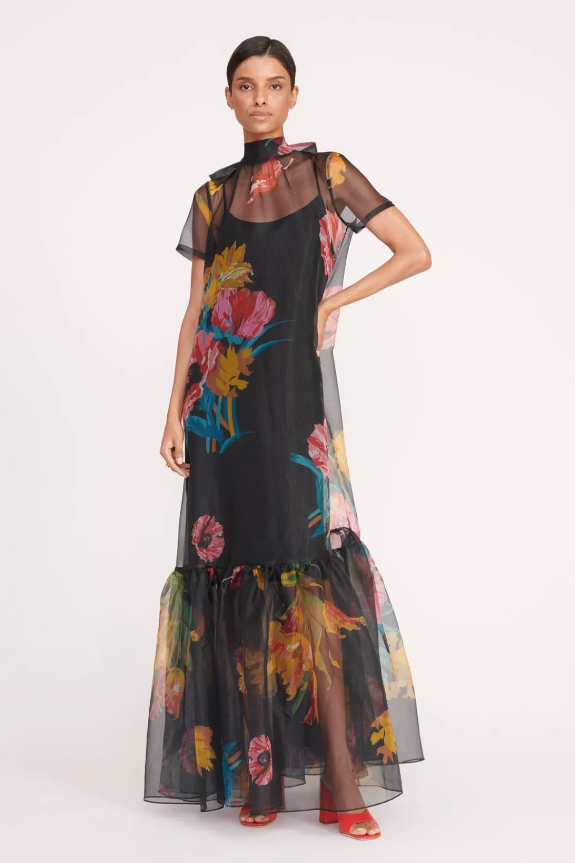 STAUD Best Sellers | Dresses<CALLUNA DRESS FIRST BLOOM NIGHT