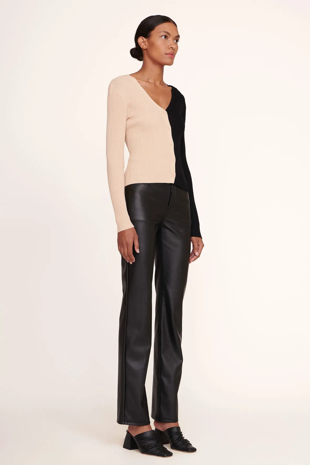 STAUD Best Sellers | Knits<CARGO SWEATER BUFF BLACK
