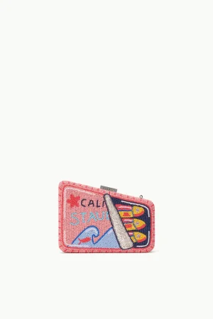 STAUD The Evening Edit | Beaded<CARMELLA BEADED CLUTCH  INES PINK