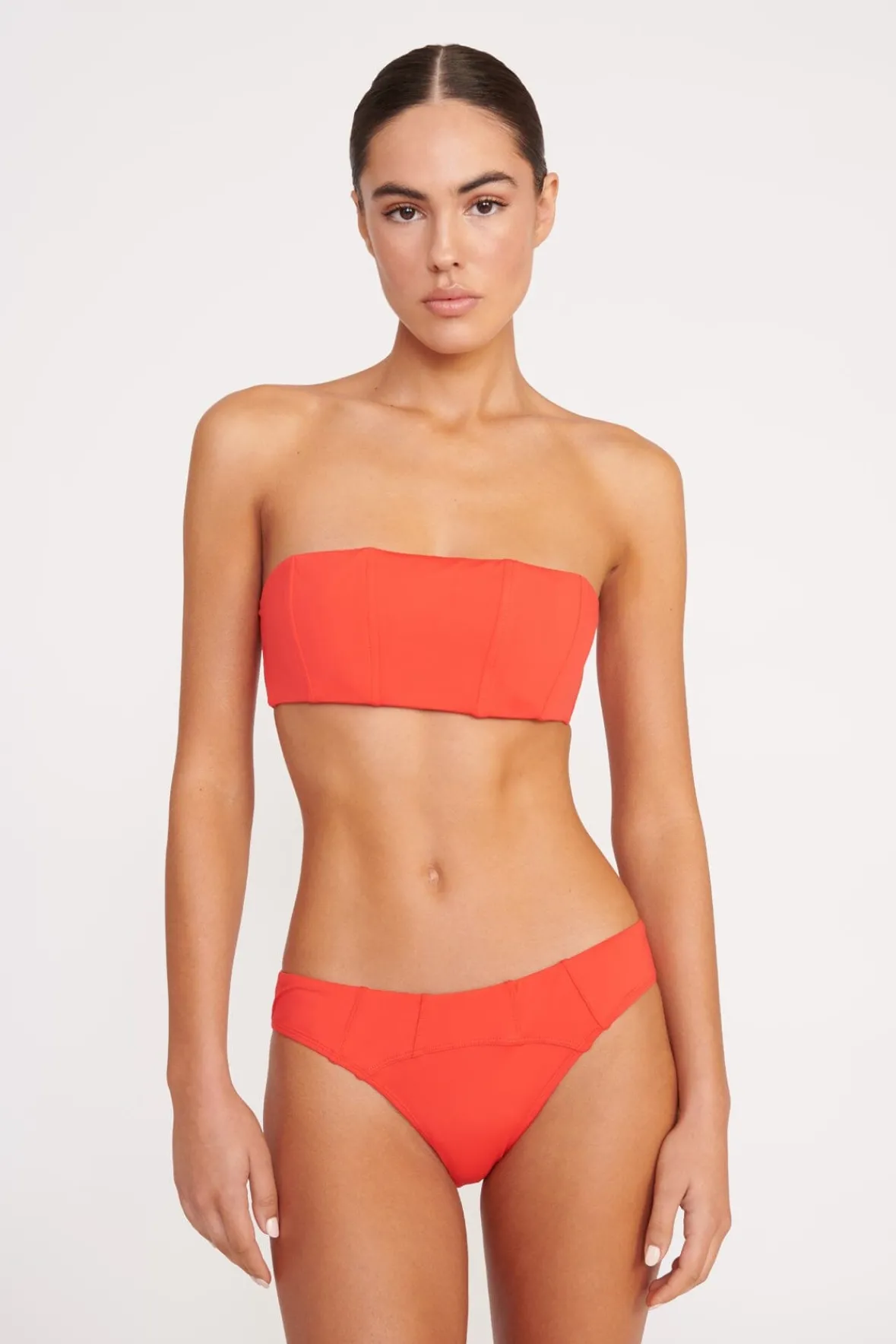 STAUD Bikinis<CORSAGE BIKINI BOTTOM RED ROSE