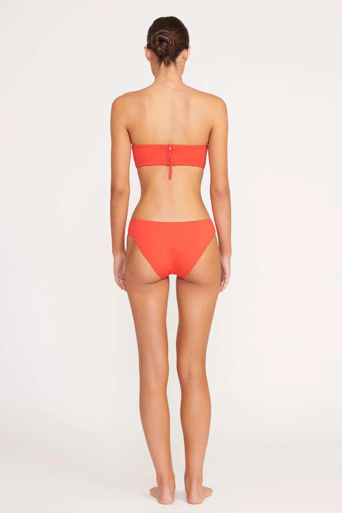 STAUD Bikinis<CORSAGE BIKINI BOTTOM RED ROSE