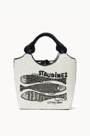 STAUD Bucket | Beaded<COTE BEADED BAG  INES CREAM