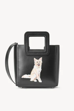 STAUD Custom Handbags | Pet Handbags<CUSTOM MINI SHIRLEY LEATHER BAG BLACK