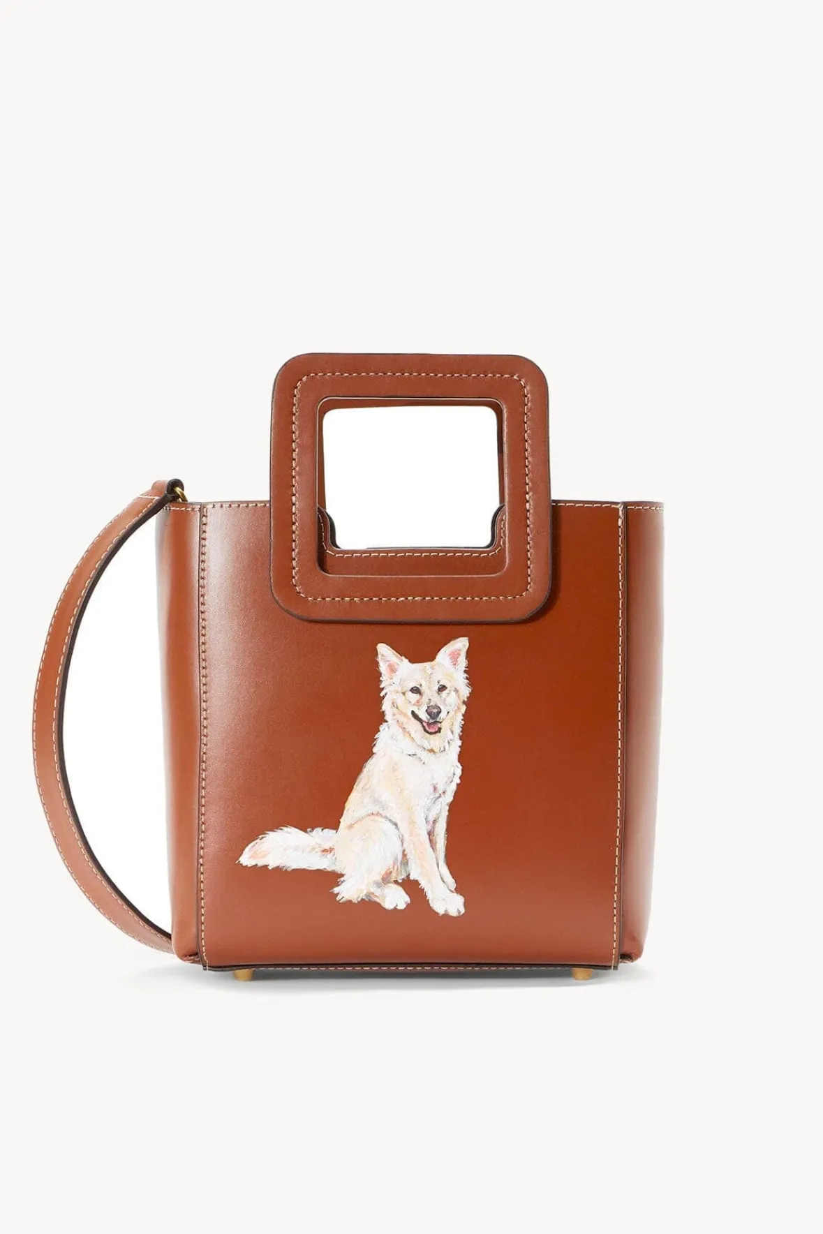 STAUD Custom Handbags | Pet Handbags<CUSTOM MINI SHIRLEY LEATHER BAG