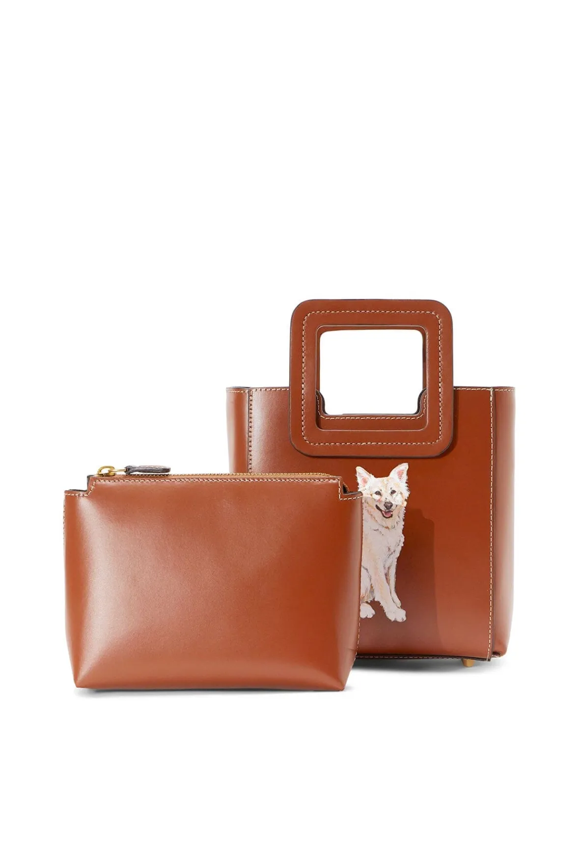 STAUD Custom Handbags | Pet Handbags<CUSTOM MINI SHIRLEY LEATHER BAG
