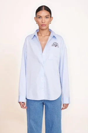 STAUD Pet Ready To Wear<CUSTOM x C.BONZ CLASSIC OVERSIZED SHIRT OXFORD BLUE