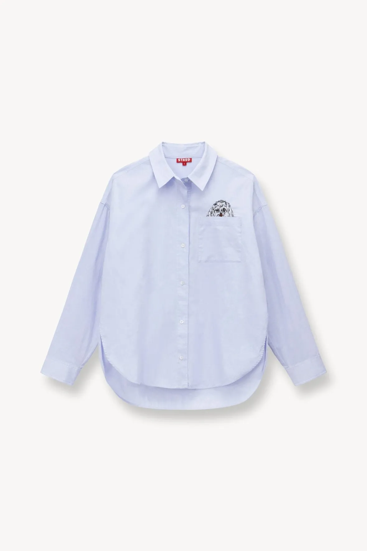 STAUD Pet Ready To Wear<CUSTOM x C.BONZ CLASSIC OVERSIZED SHIRT OXFORD BLUE