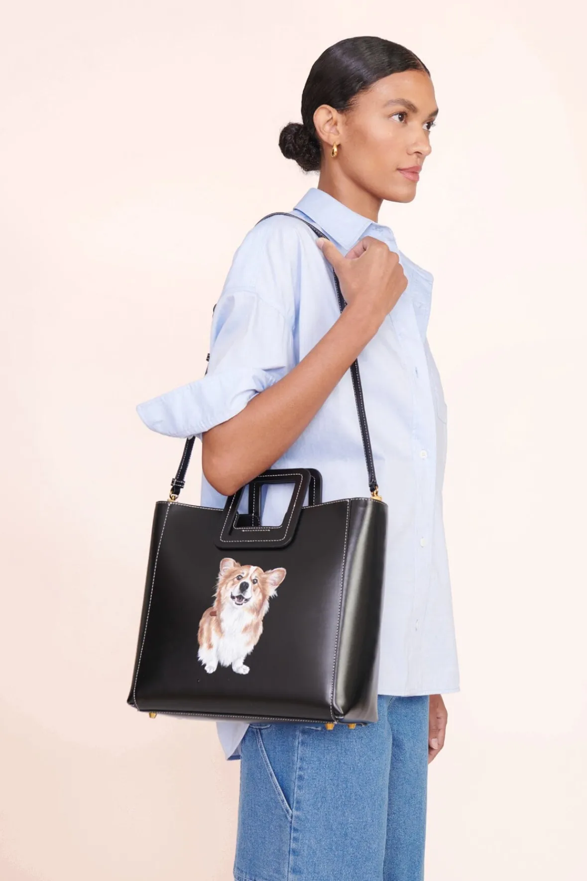 STAUD Pet Ready To Wear<CUSTOM x C.BONZ CLASSIC OVERSIZED SHIRT OXFORD BLUE