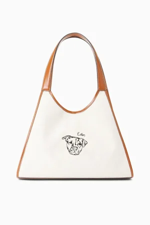 STAUD Pet Handbags<CUSTOM x C.BONZ SOFT REY BAG CREAM TAN