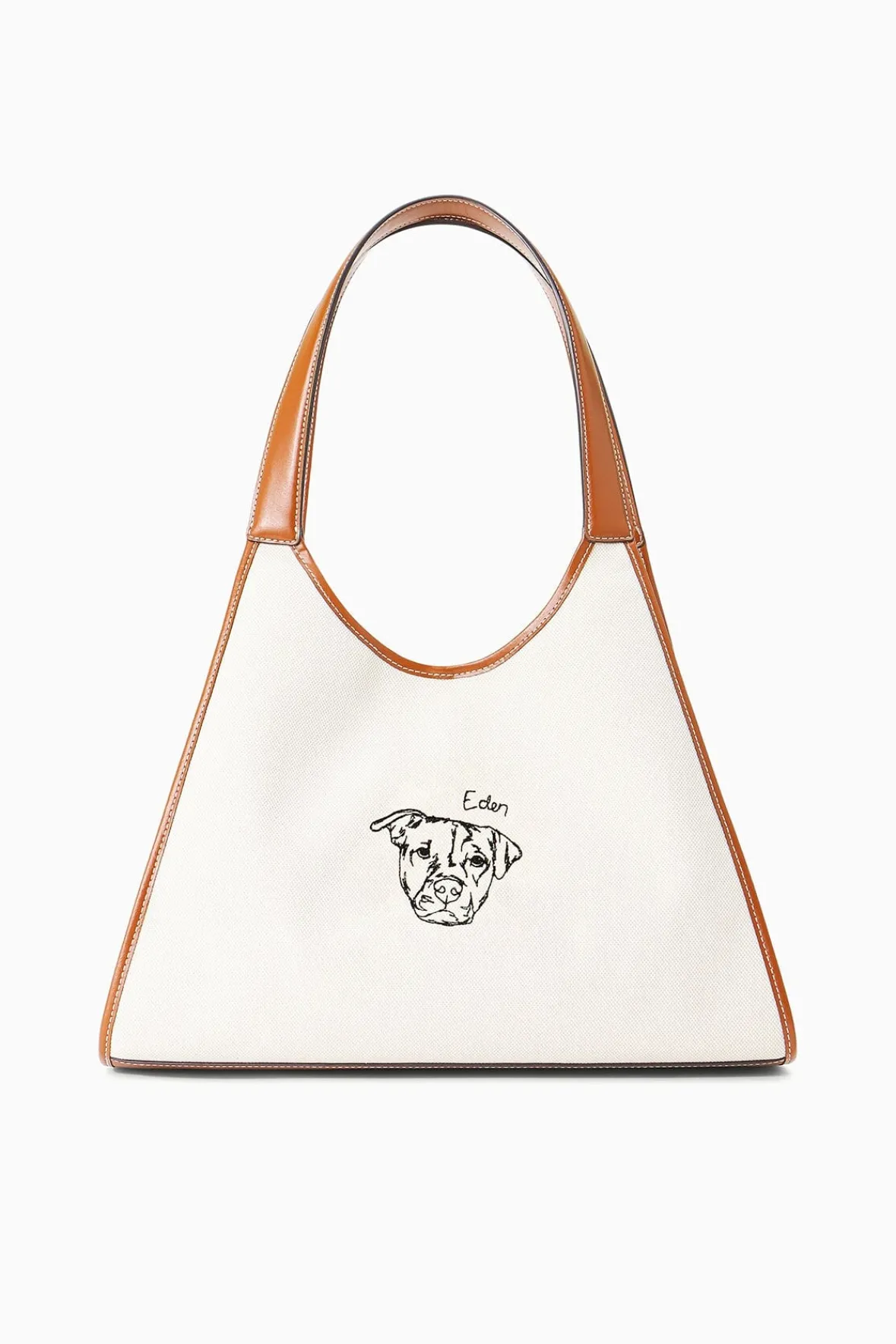STAUD Pet Handbags<CUSTOM x C.BONZ SOFT REY BAG CREAM TAN