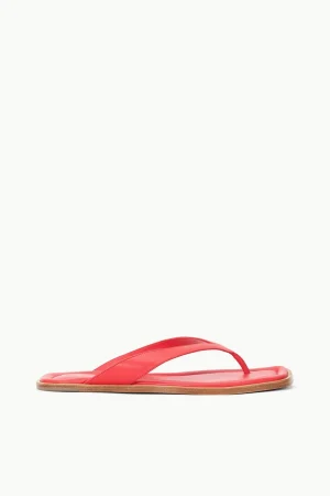 STAUD The Dante Thong | Sandals<DANTE THONG SLIDE  RED ROSE
