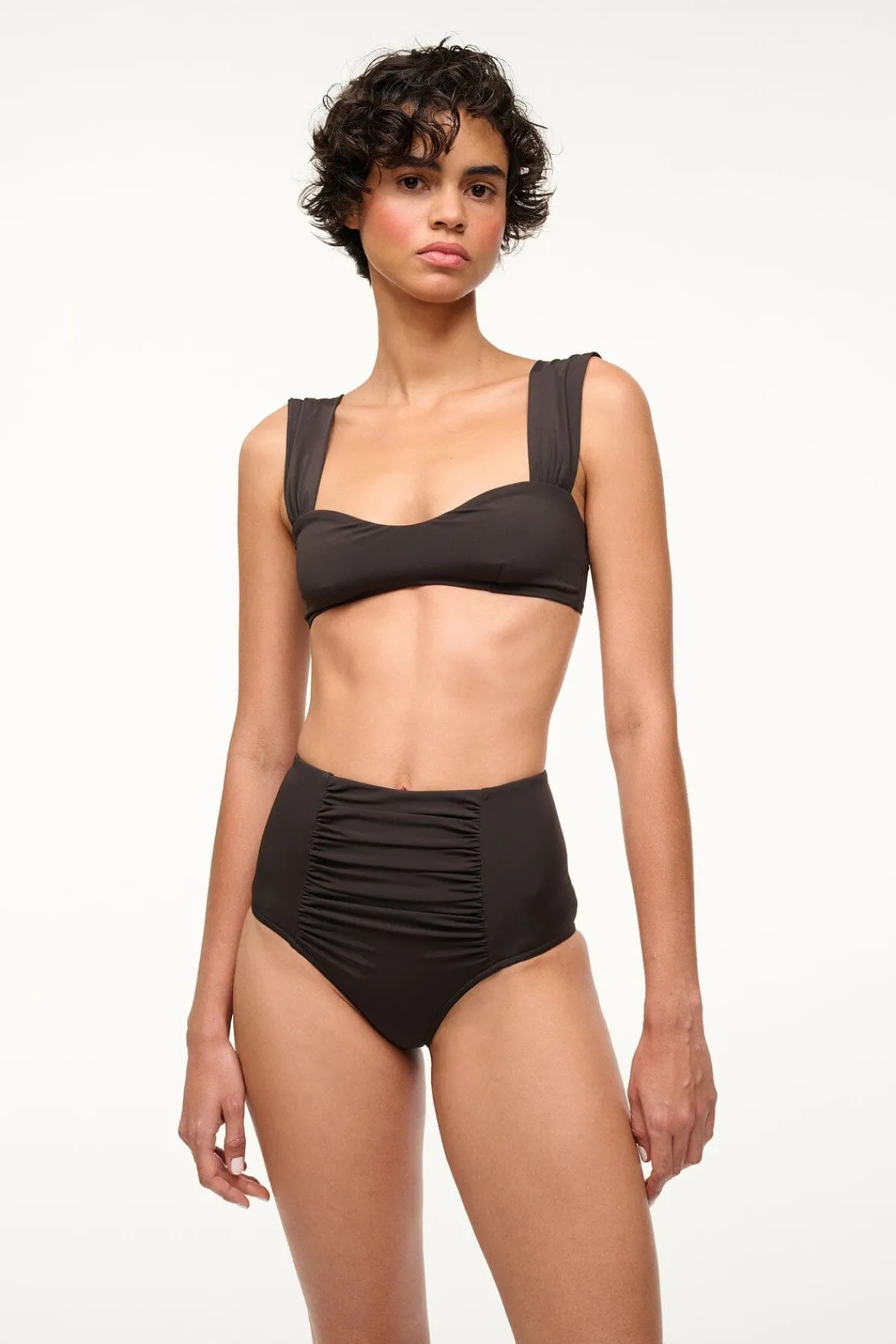 STAUD Bikinis<DECLAN HIGH RISE BIKINI BOTTOM