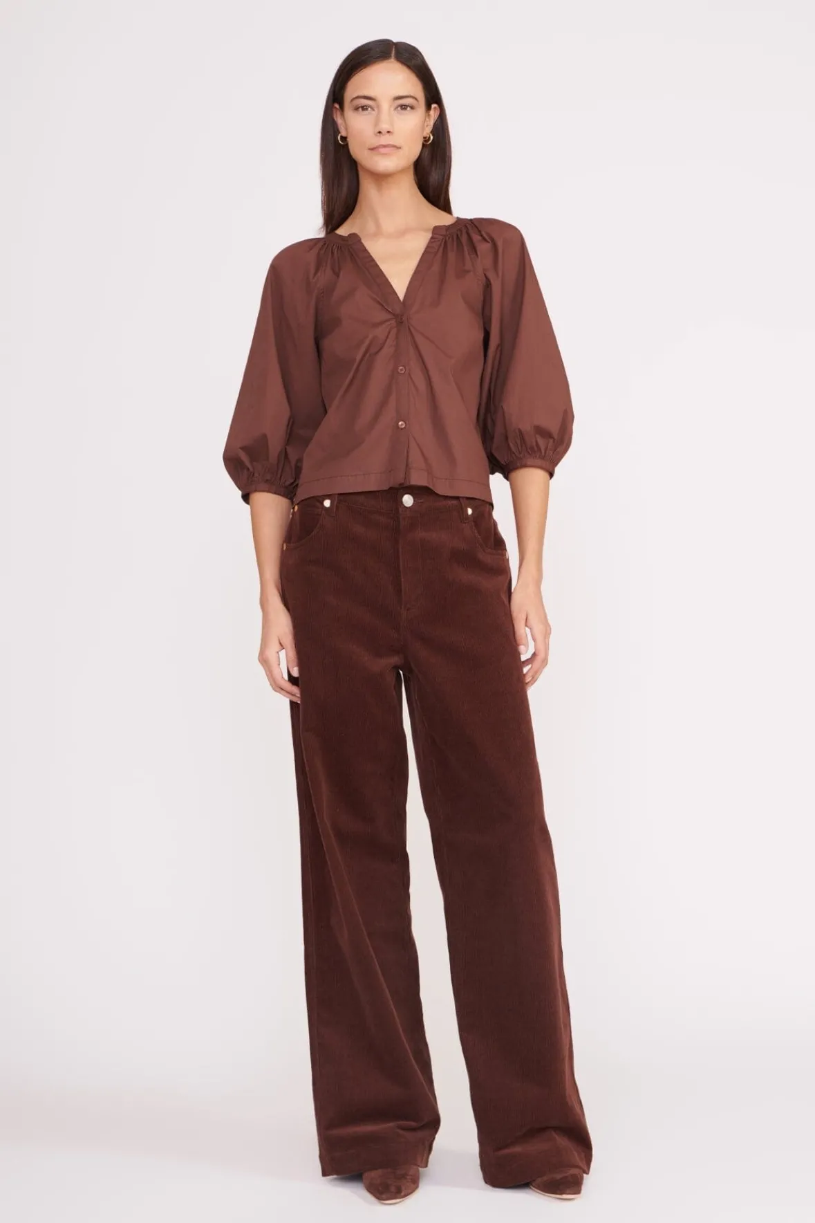 STAUD Poplin Shop<DILL TOP