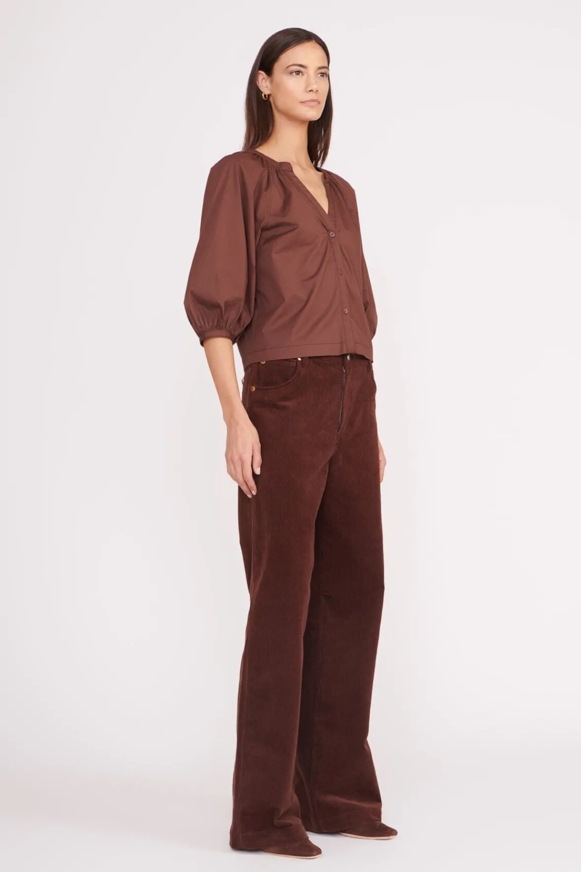 STAUD Poplin Shop<DILL TOP