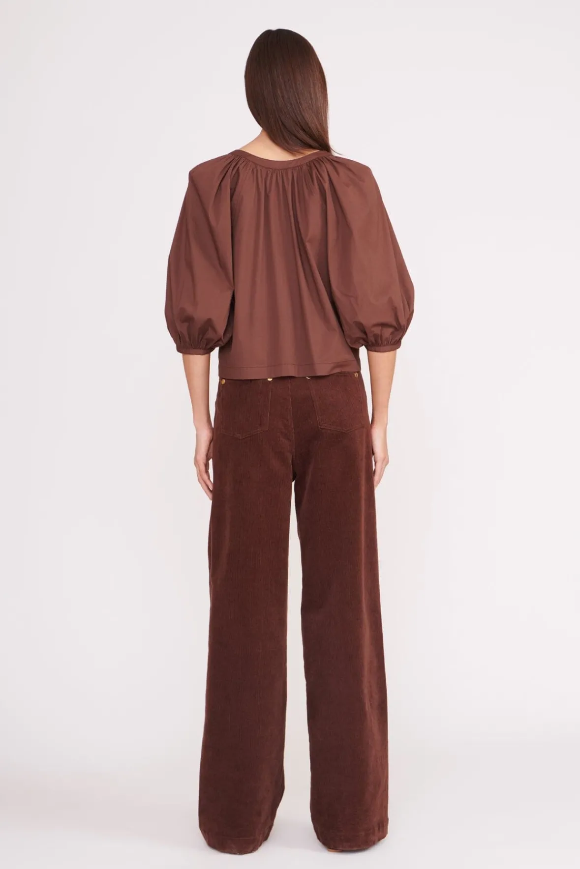STAUD Poplin Shop<DILL TOP
