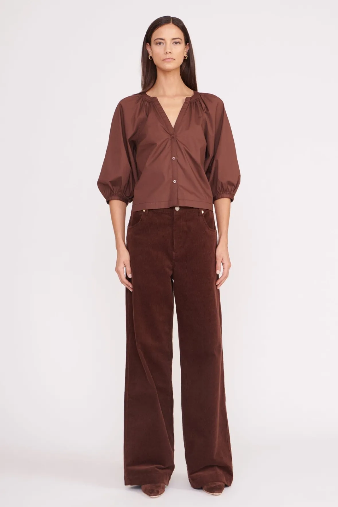 STAUD Poplin Shop<DILL TOP
