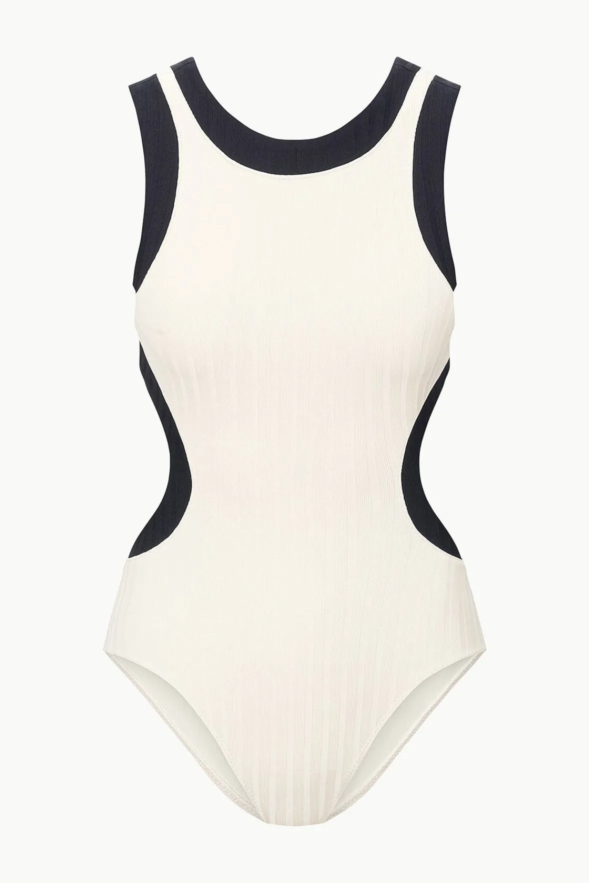 STAUD One Pieces<DOLCE ONE PIECE IVORY BLACK