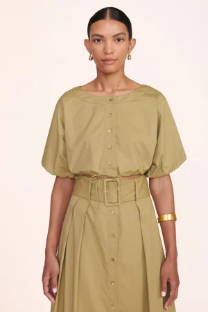STAUD Poplin Shop<ELLINGTON TOP