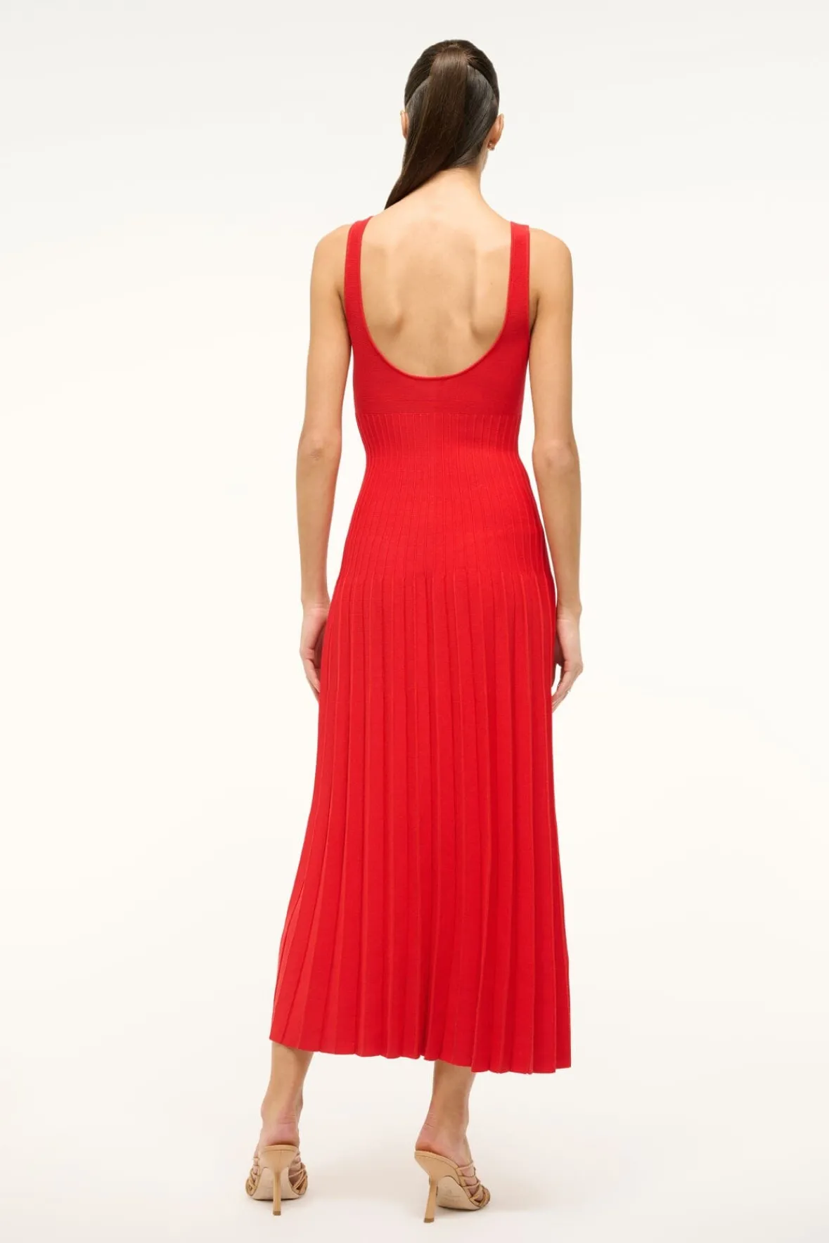 STAUD Knits | Dresses<ELLISON DRESS RED ROSE
