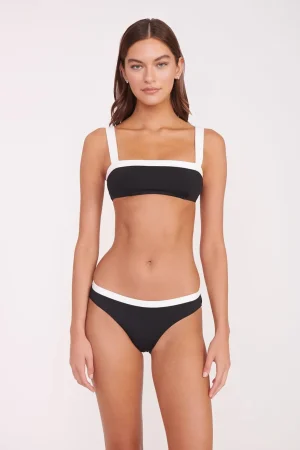 STAUD Bikinis<GEMMA BIKINI BOTTOM  BLACK WHITE