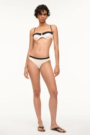 STAUD Bikinis<GEMMA BIKINI BOTTOM IVORY BLACK