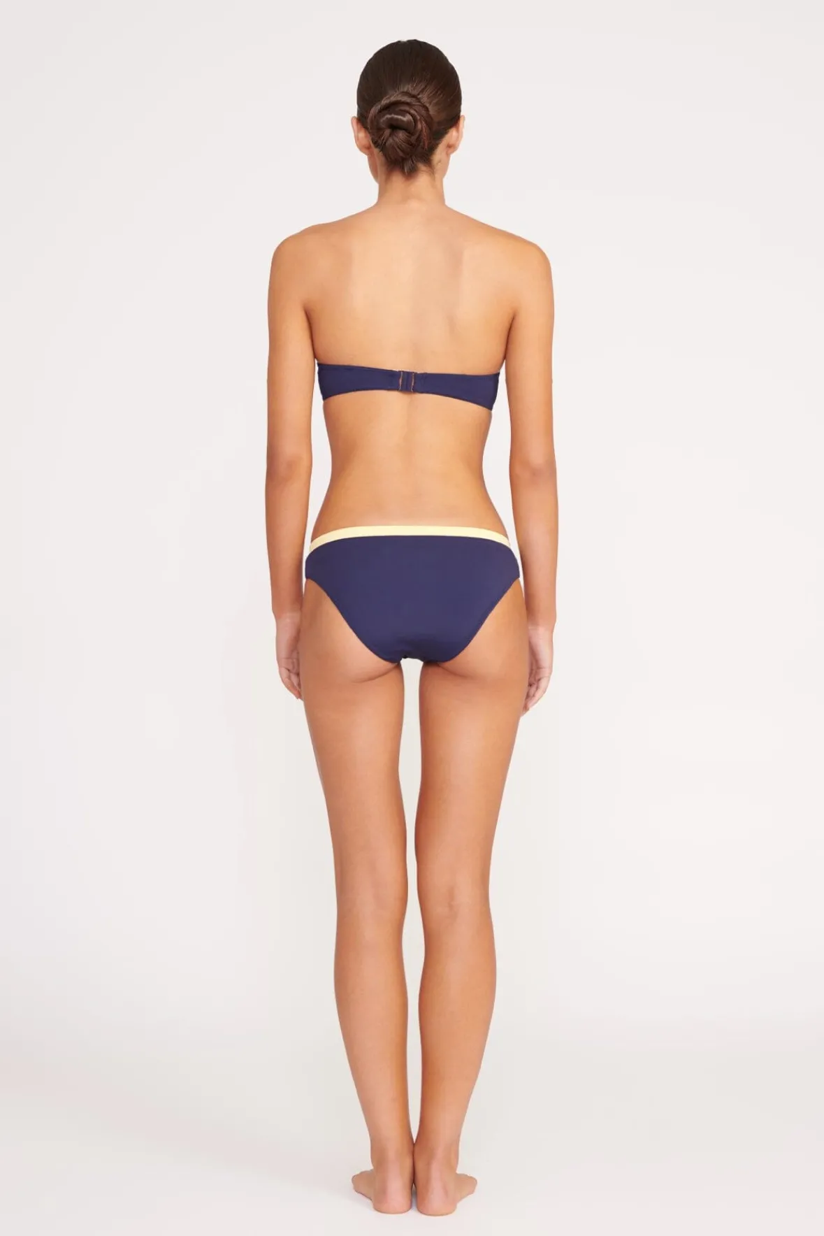 STAUD Bikinis<GEMMA BIKINI BOTTOM NAVY COLORBLOCK