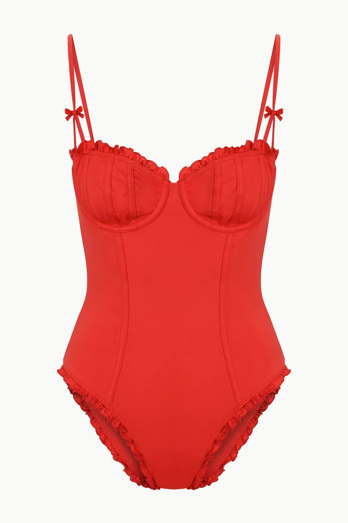 STAUD One Pieces<GOSSAMER ONE PIECE RED ROSE