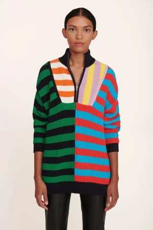 STAUD Best Sellers | Knits<HAMPTON SWEATER CABANA STRIPE MULTI