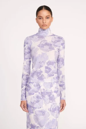 STAUD Best Sellers | Tops<HELVIN TOP ANTIQUE PRESSED FLOWERS