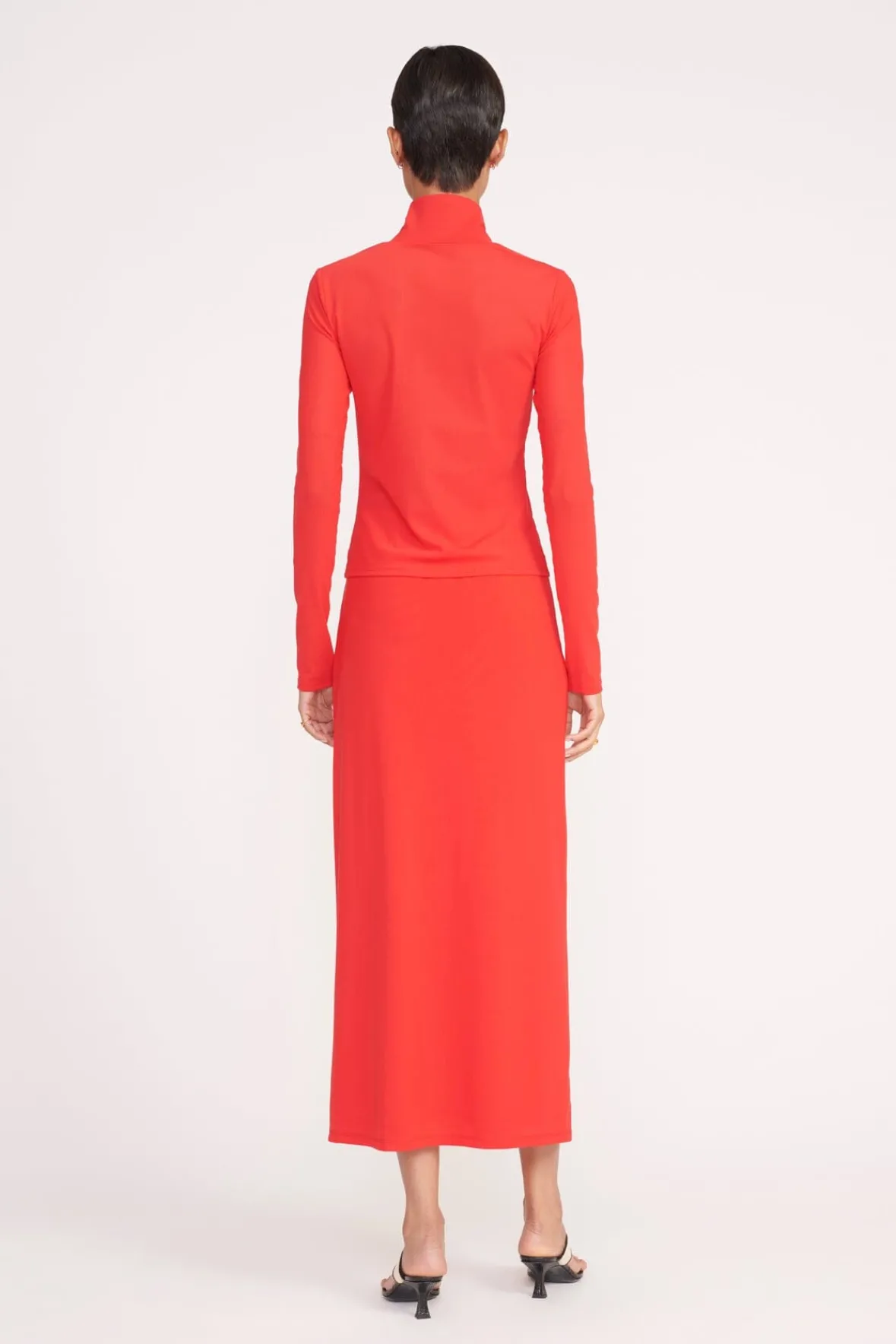 STAUD Tops<HELVIN TOP RED ROSE