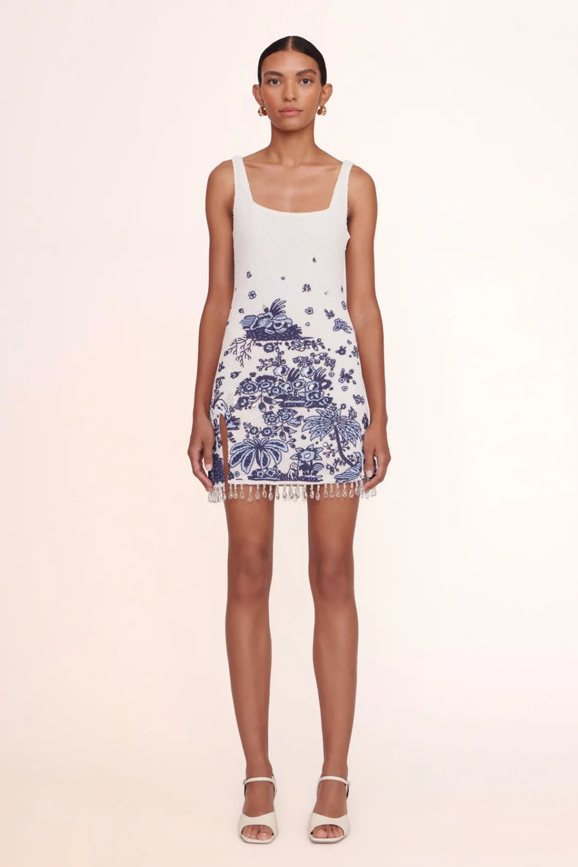 STAUD Best Sellers | Dresses<LE SABLE DRESS BLUE TOILE