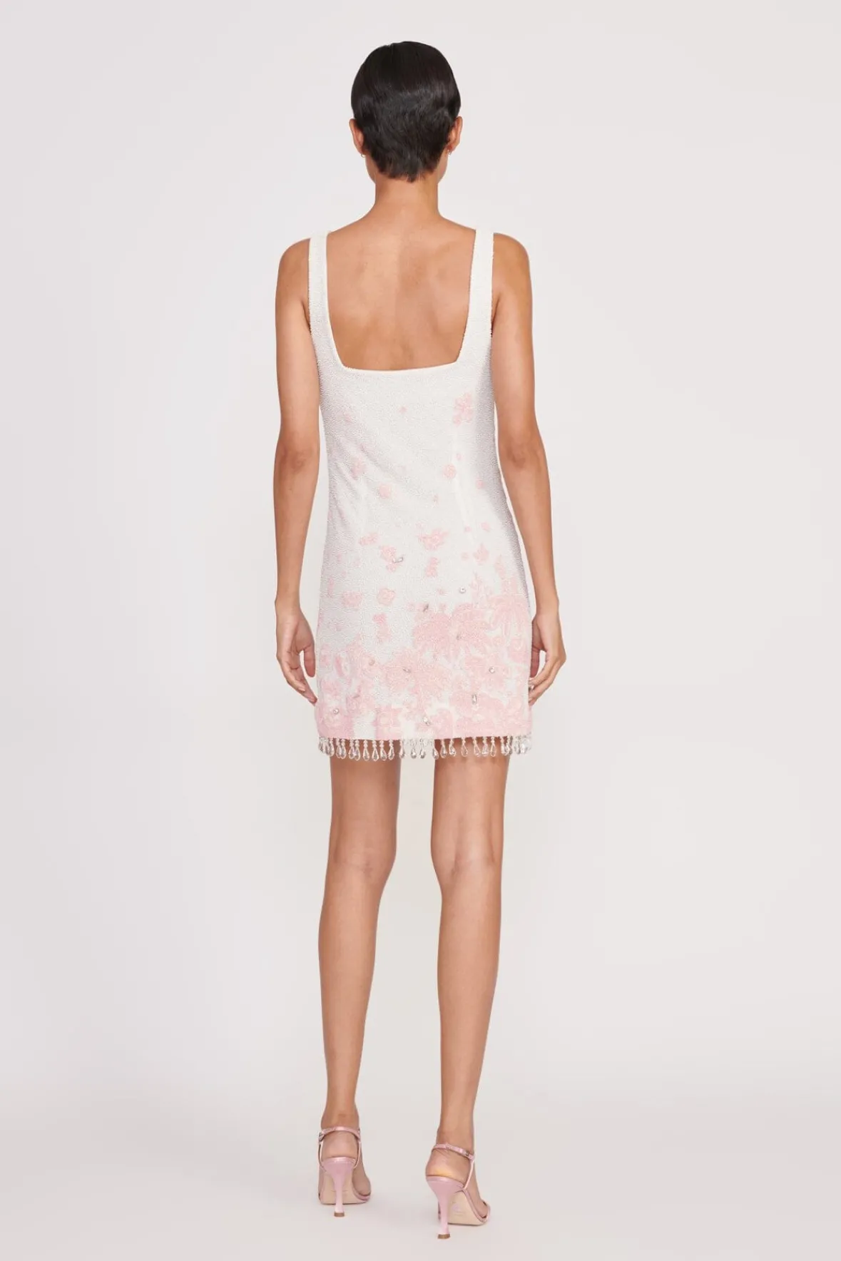 STAUD Best Sellers | Dresses<LE SABLE DRESS IVORY CHERRY BLOSSOM TOILE