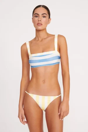 STAUD Bikinis<LIV BIKINI TOP BUTTERCUP SEASHORE STRIPE