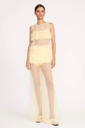 STAUD Pants & Shorts<LUKE PANT  LEMON DROP